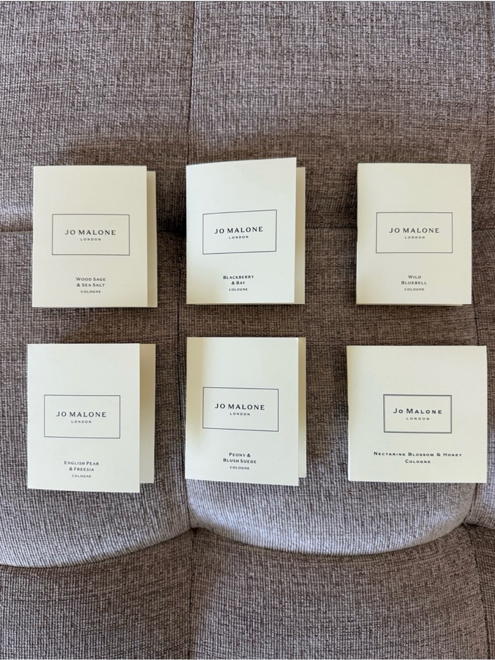 Brand New Set of Six Jo Malone Discovery Samples